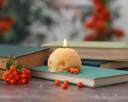 Hedgehog Candle – 100% Pure Beeswax – Handcrafted
