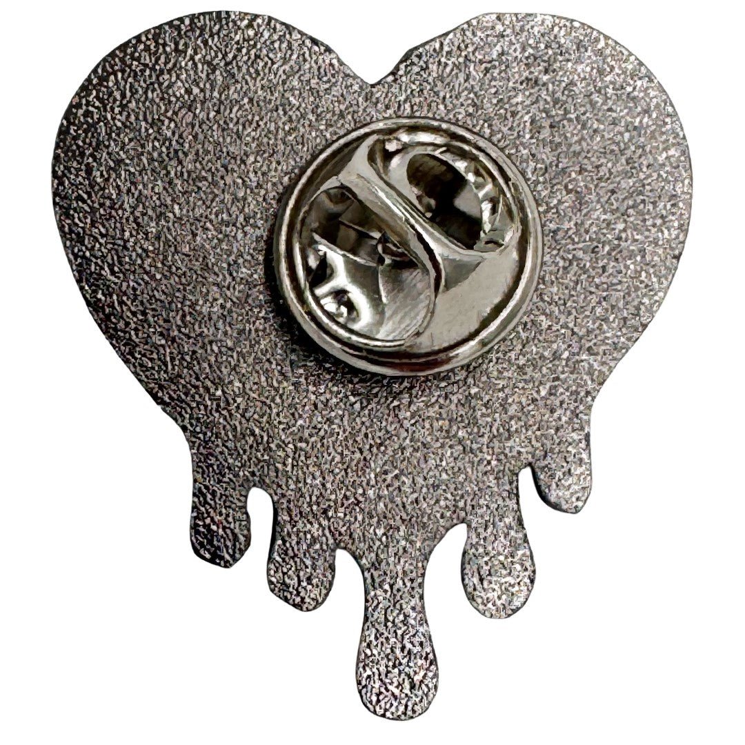 All Black Everything Heart Enamel Pin