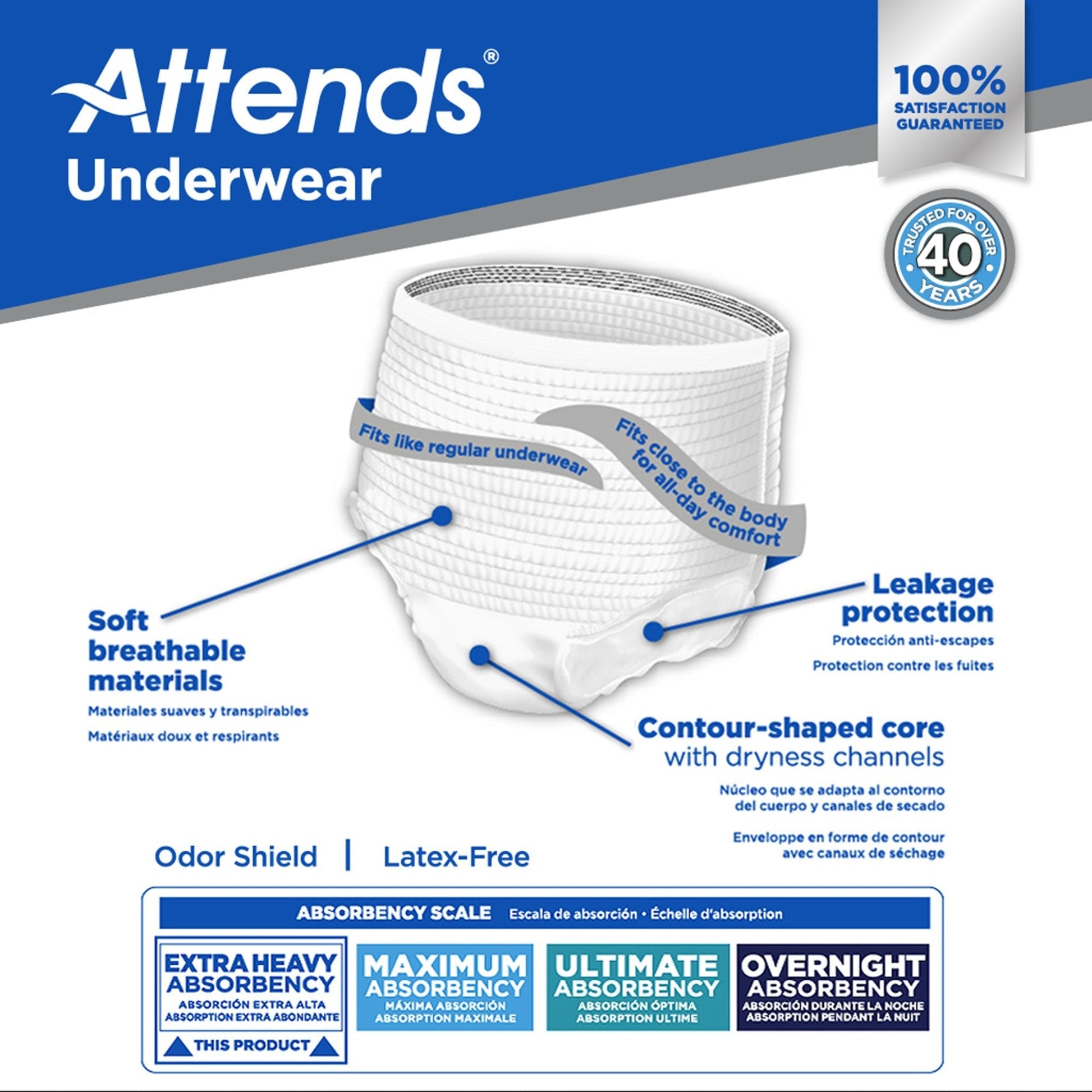 Extra Heavy Absorbency Protective Underwear - Shadow Threadz Crypt