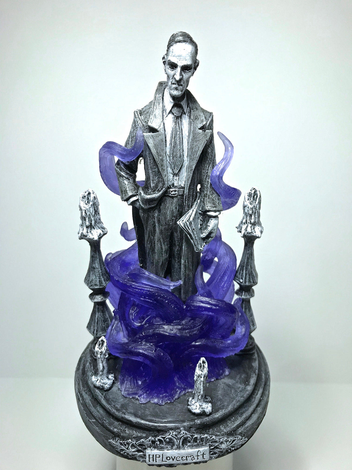 H.P. Lovecraft Statue, designed with Abigail Larson