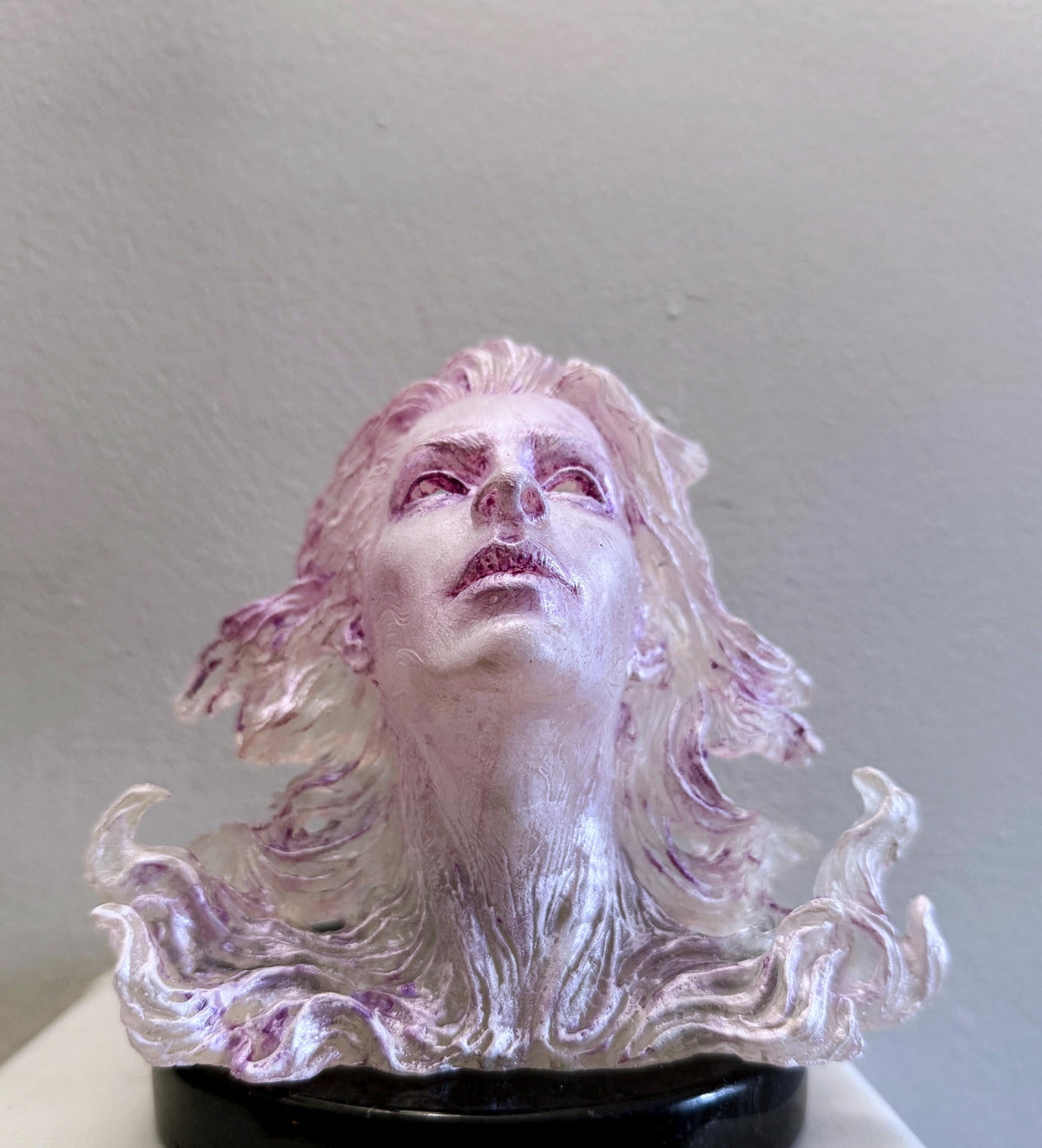 Spirit Summoning Sculpture, with LED Tea Light, Hand Painted Resin Statue