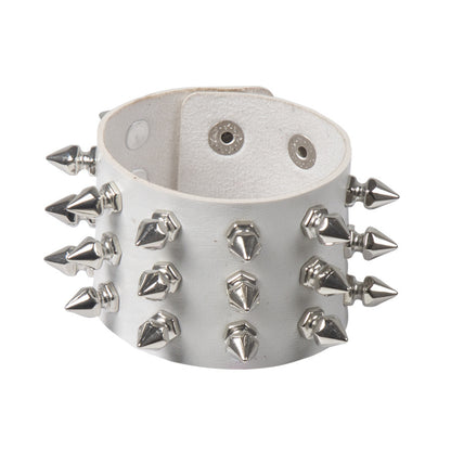 Deathspike Cuff Leather Bracelet - Shadow Threadz Crypt