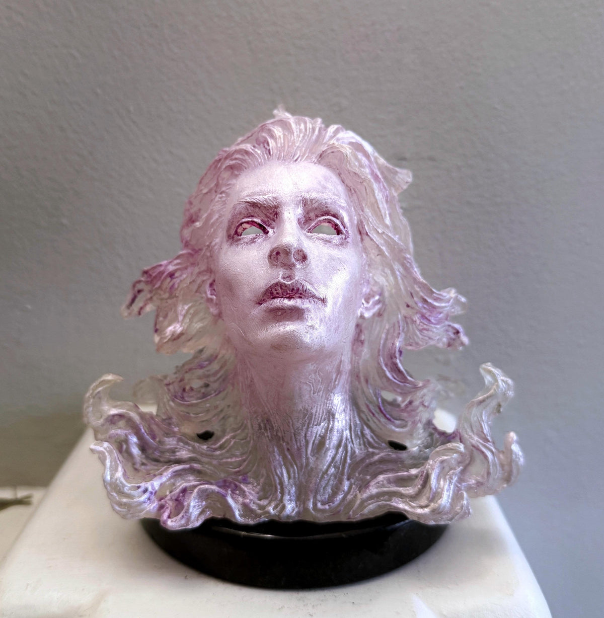 Spirit Summoning Sculpture, with LED Tea Light, Hand Painted Resin Statue