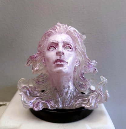 Spirit Summoning Sculpture, with LED Tea Light, Hand Painted Resin Statue