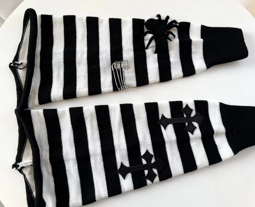 Striped Misfit Warmers - Shadow Threadz Crypt