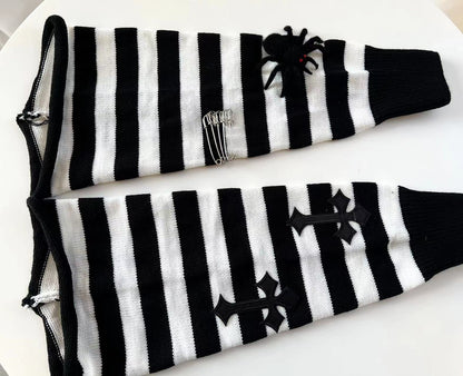 Striped Misfit Warmers - Shadow Threadz Crypt
