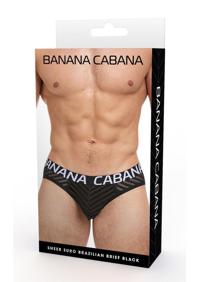 Banana Cabana Sheer Brazilian Brief - Shadow Threadz Crypt