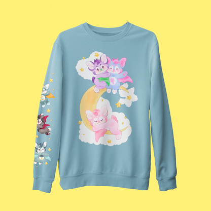 Pastel Goth Bat Sweater - Shadow Threadz Crypt