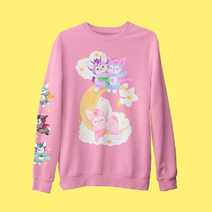 Pastel Goth Bat Sweater - Shadow Threadz Crypt