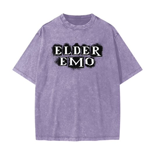 Elder Emo Snow-Washed Heavyweight Tee