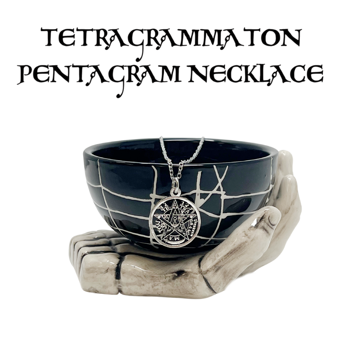 Tetragrammaton Amulet Necklace Occult Protection Symbol Jewelry