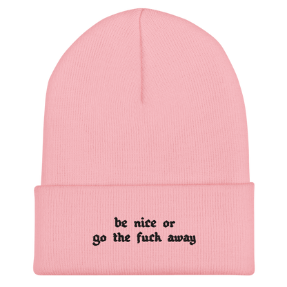 Be Nice Or... Cuffed Beanie
