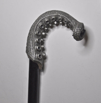 Kraken Tentacle Cane, Hand Sculpted Octopus Walking Stick