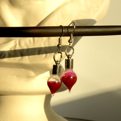 Thirsty Little Vials Earrings - Shadow Threadz Crypt