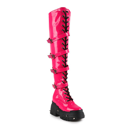 Radioactive Romance Knee-High Platform Boots
