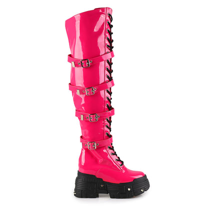 Radioactive Romance Knee-High Platform Boots