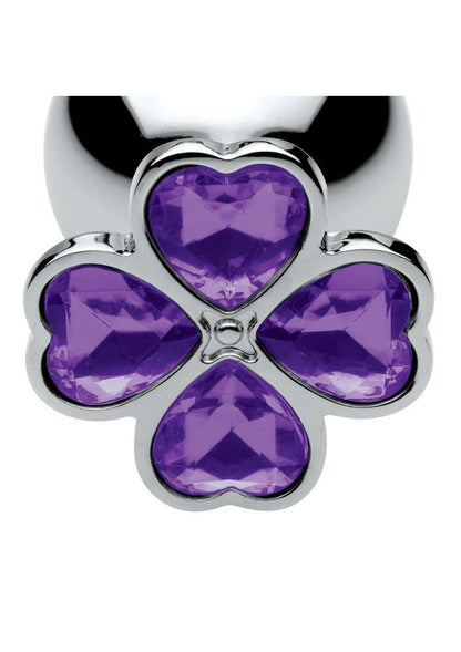 Booty Sparks Violet Flower Gem Anal Plug Set