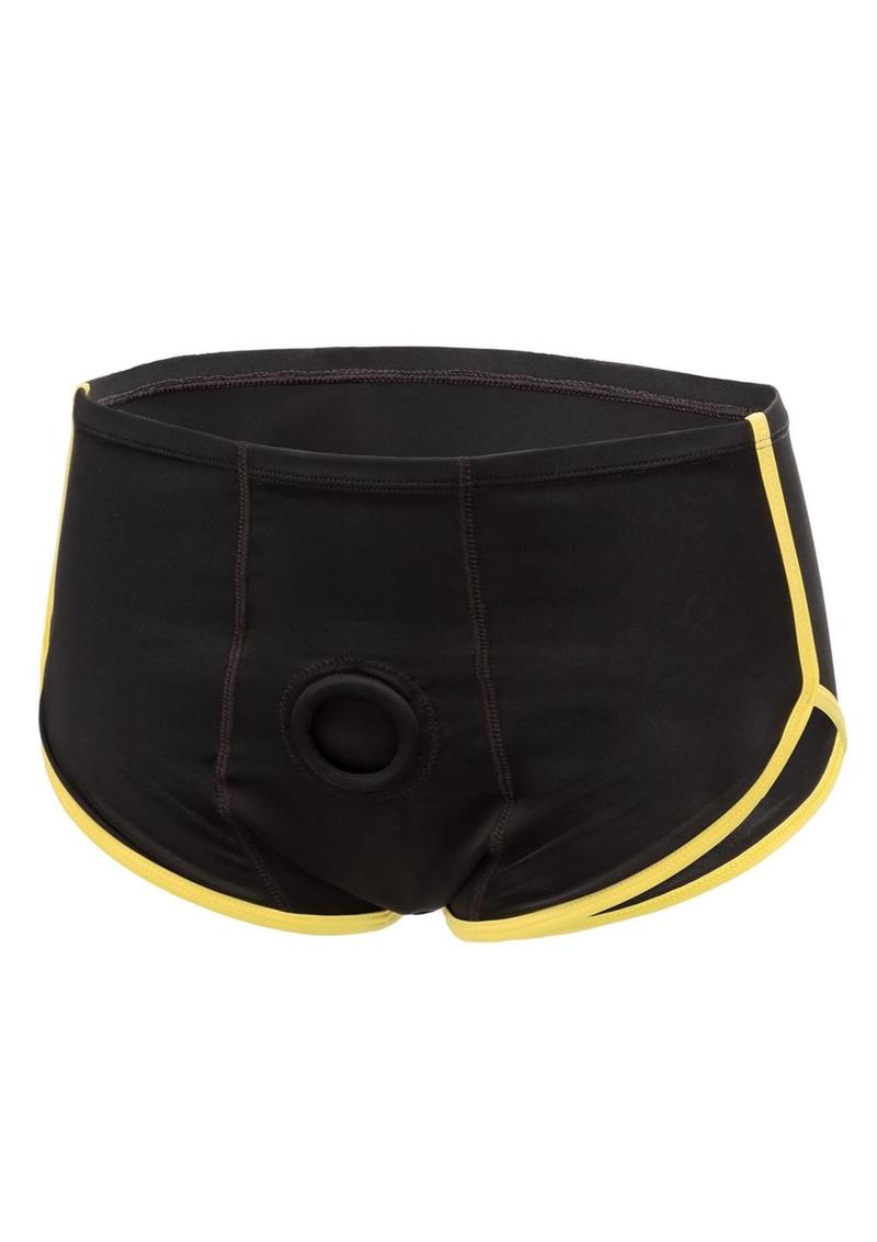 Boundless Black & Yellow Strap Brief - Shadow Threadz Crypt
