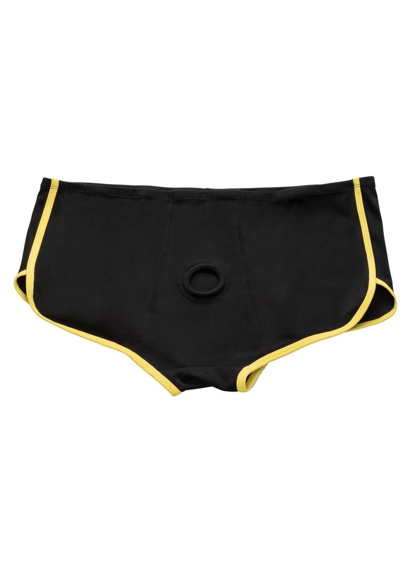 Boundless Black & Yellow Strap Brief - Shadow Threadz Crypt