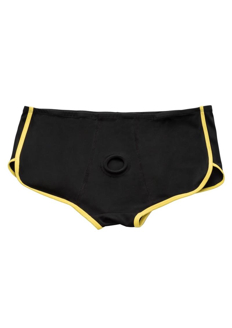 Boundless Black & Yellow Strap Brief - Shadow Threadz Crypt