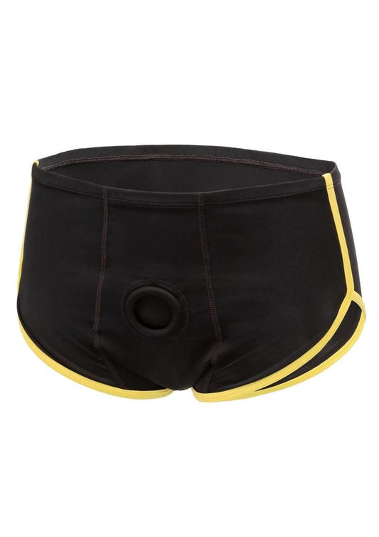 Boundless Black & Yellow Strap Brief - Shadow Threadz Crypt