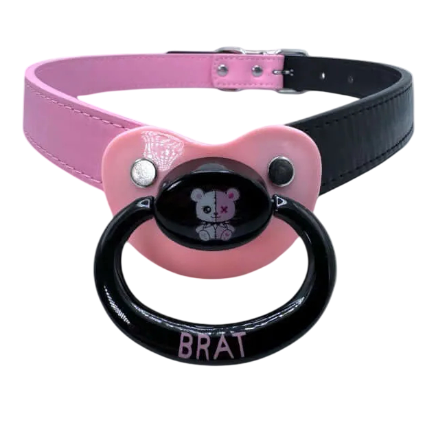 Brat Mismatch Black Pacifier Gag