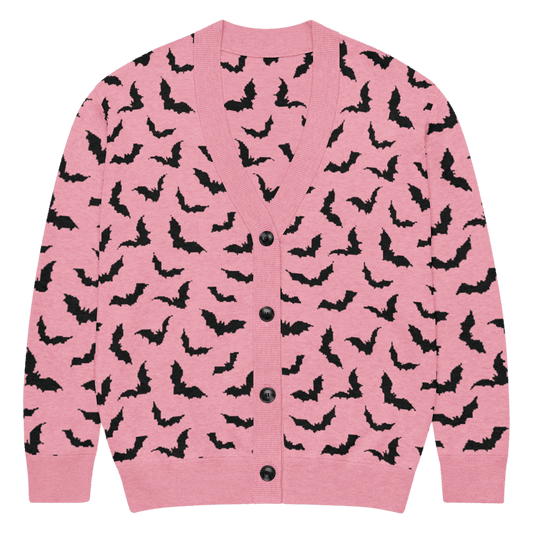 Bubblegum Bats Knit Cardigan