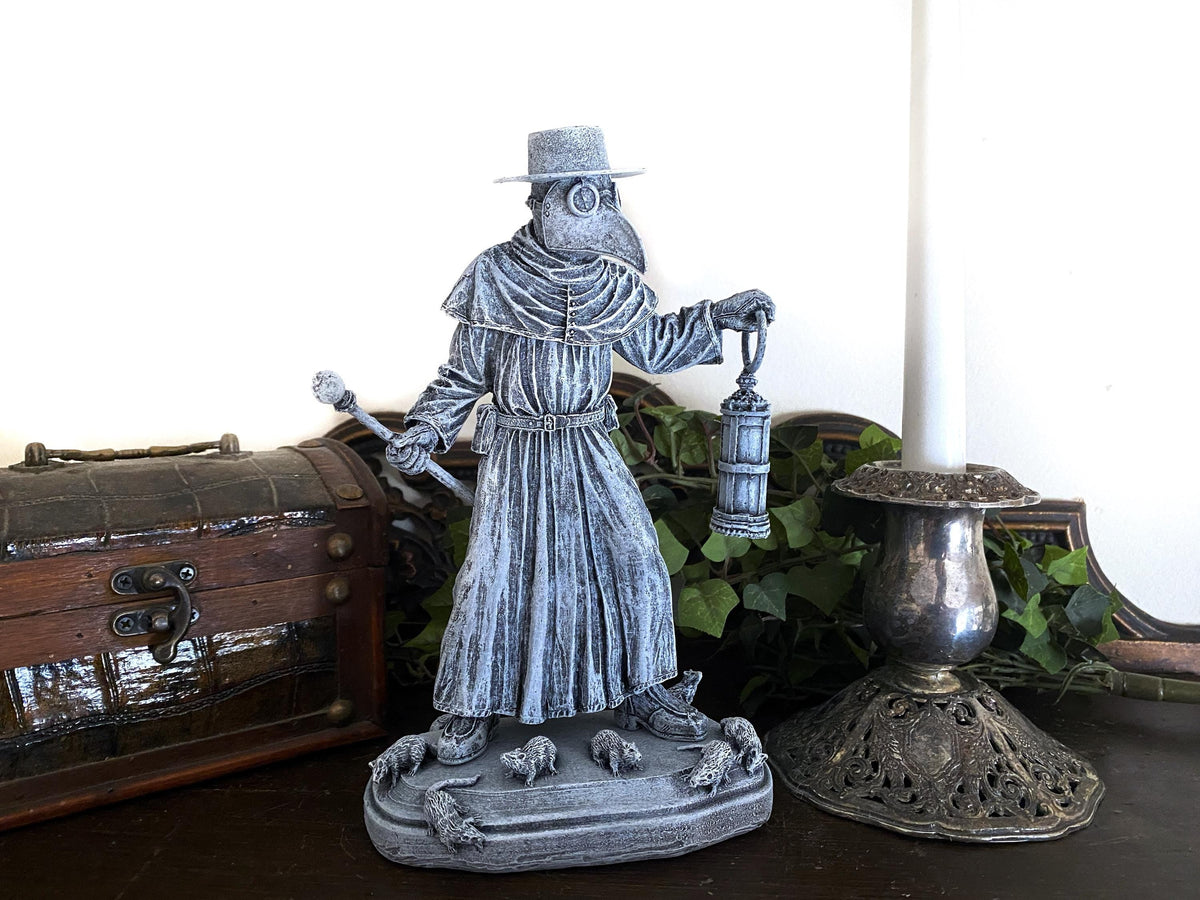 Plague Doctor, Hand Painted Resin Sculpture | Gothic Medieval