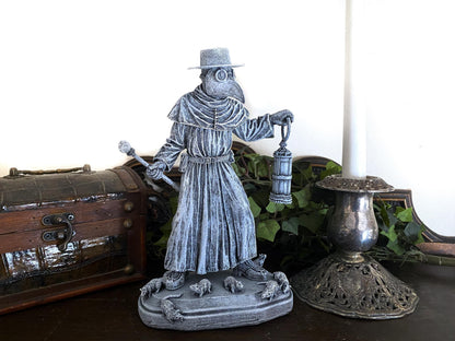 Plague Doctor, Hand Painted Resin Sculpture | Gothic Medieval