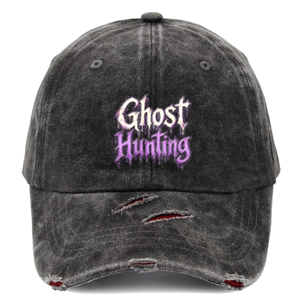 Ghost Hunting Distressed Cap