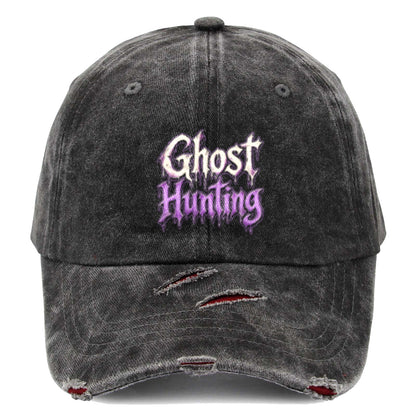 Ghost Hunting Distressed Cap