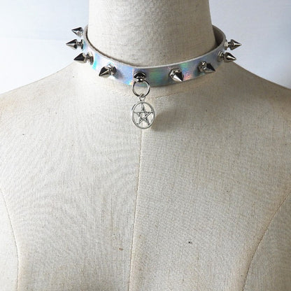 Deathshade Pentagram Collar - Shadow Threadz Crypt