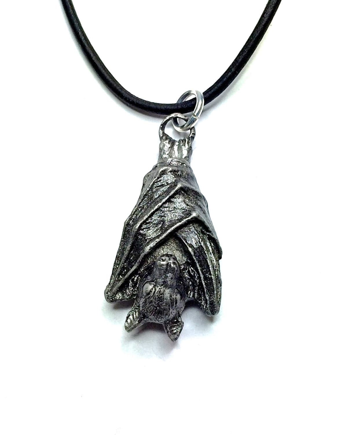 Fruit Bat Pendant | Gothic Necklace, Handmade Goth