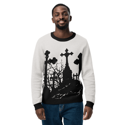Cemetery Ash Knit Crew Neck Sweater