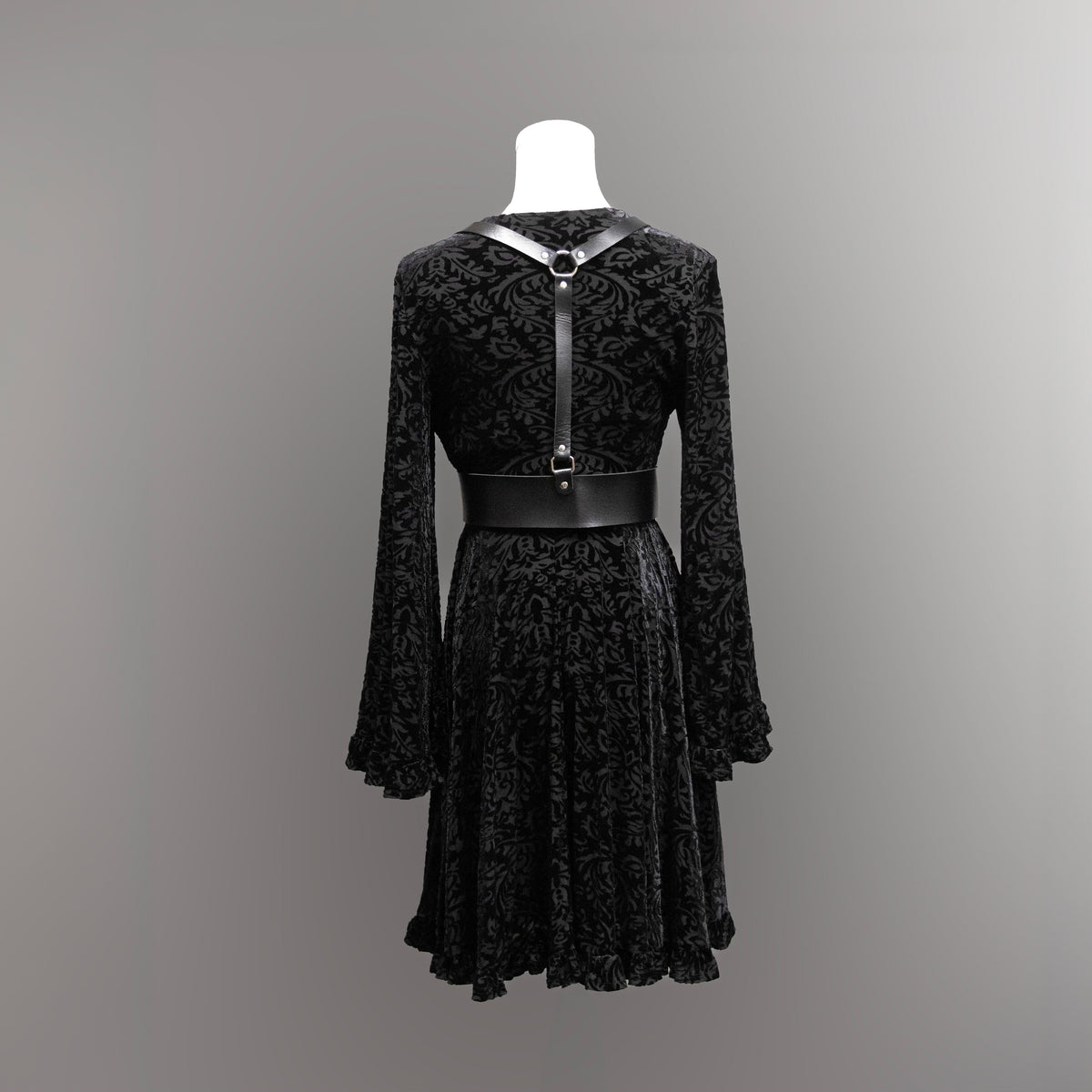 Nyx Velvet Damask Harness Dress
