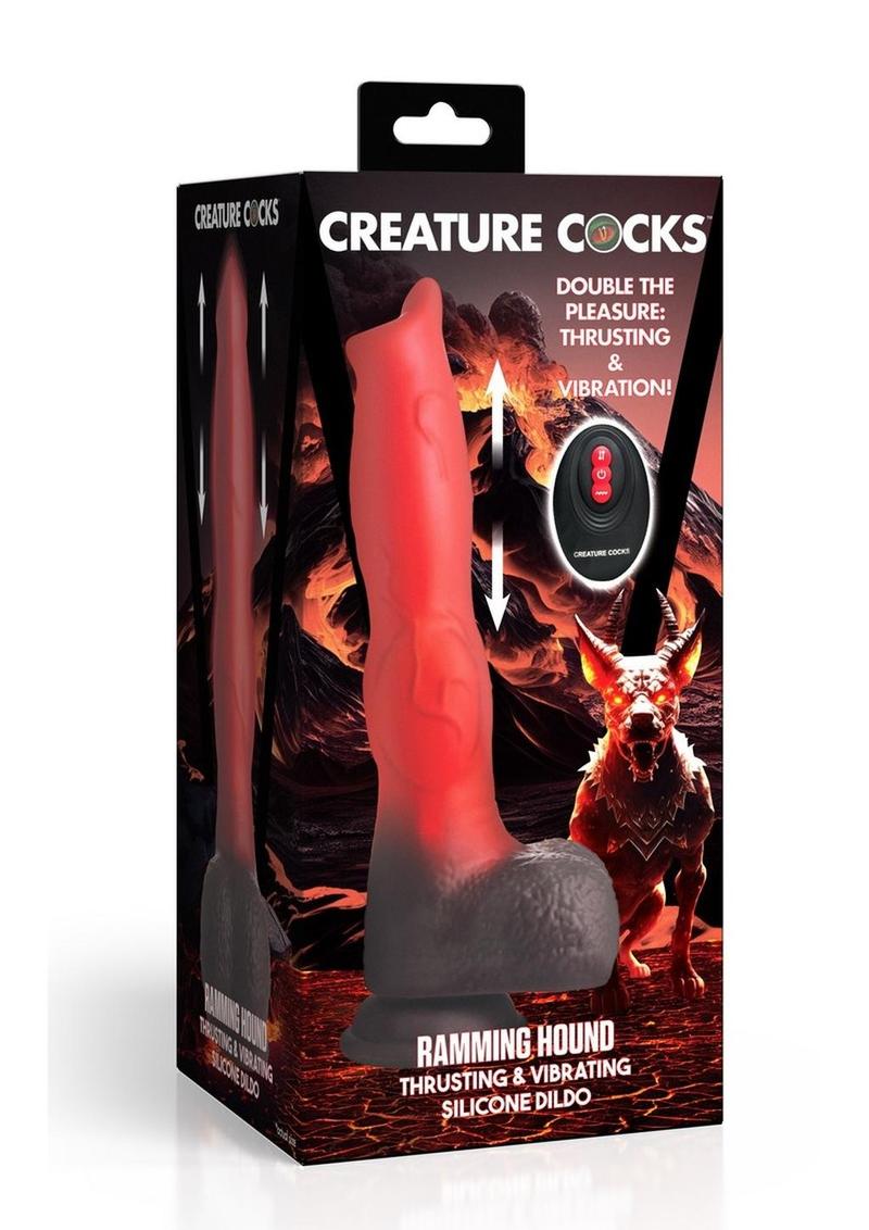 Ramming Hound Thrusting Silicone Dildo - Shadow Threadz Crypt