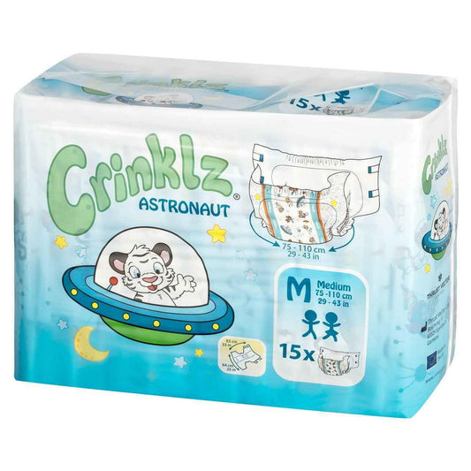 Crinklz Astronaut Printed Adult Diapers - Shadow Threadz Crypt