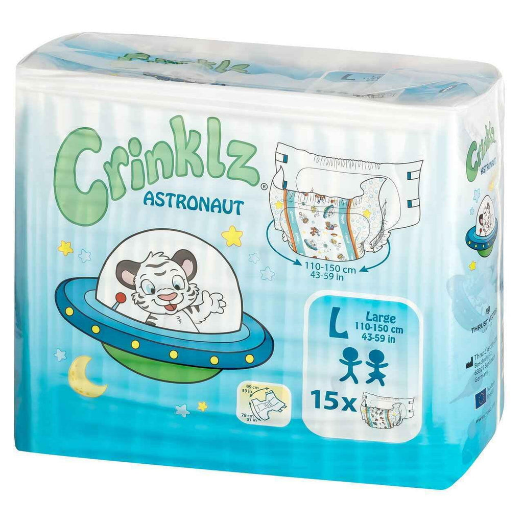 Crinklz Astronaut Printed Adult Diapers - Shadow Threadz Crypt