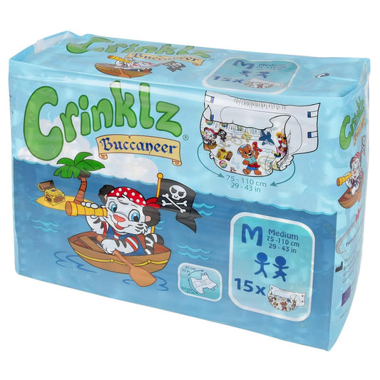 Crinklz Buccaneer Printed Adult Diapers - Shadow Threadz Crypt