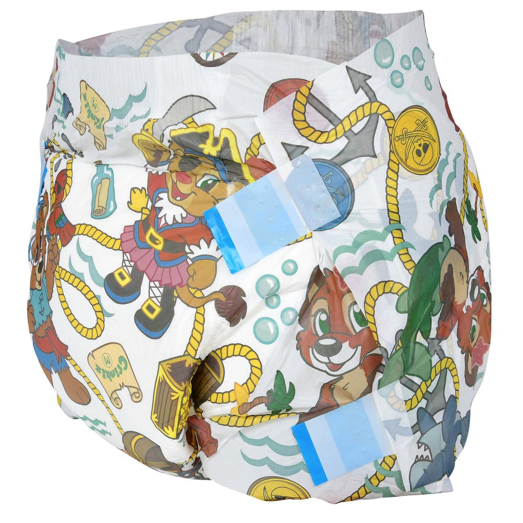 Crinklz Buccaneer Printed Adult Diapers - Shadow Threadz Crypt
