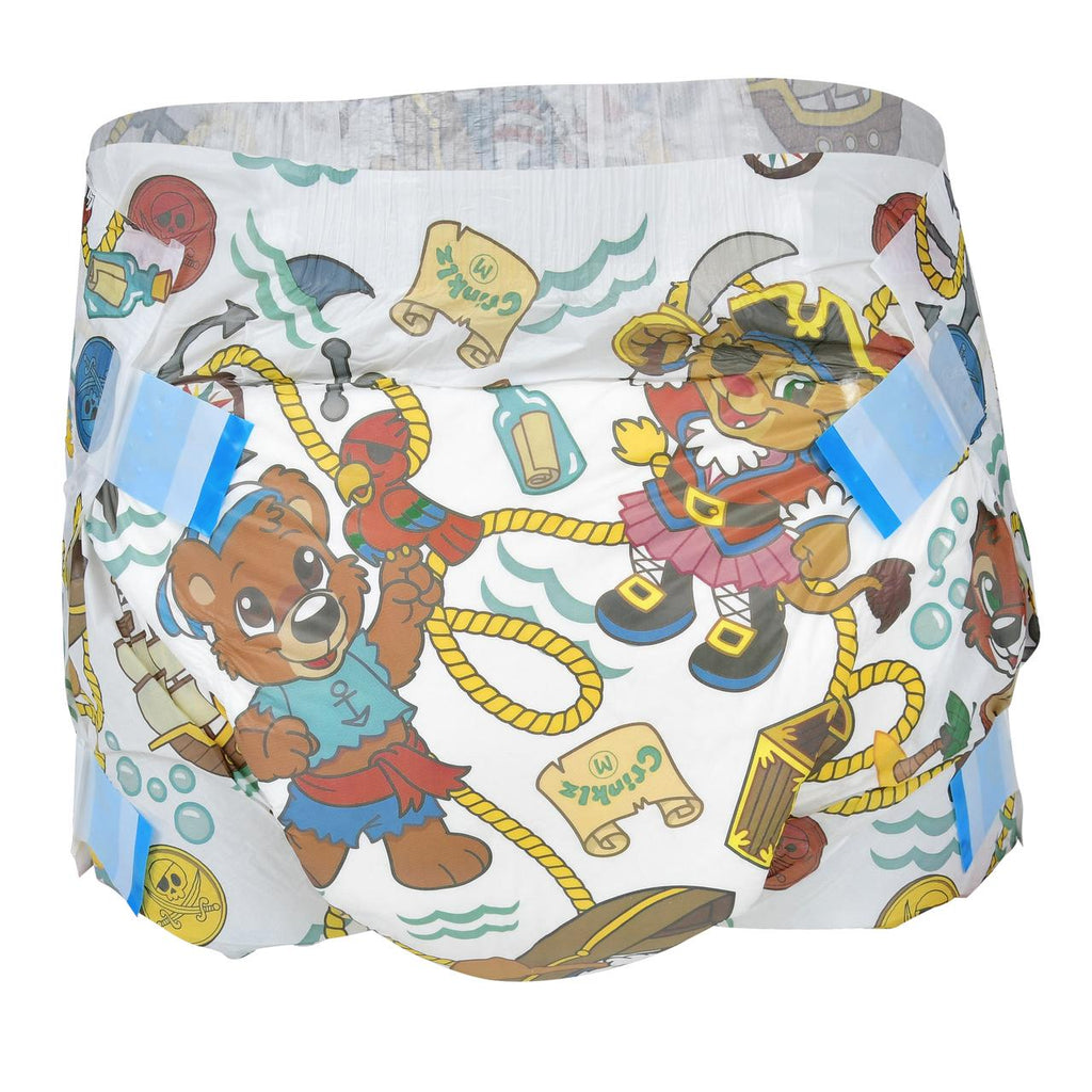 Crinklz Buccaneer Printed Adult Diapers - Shadow Threadz Crypt