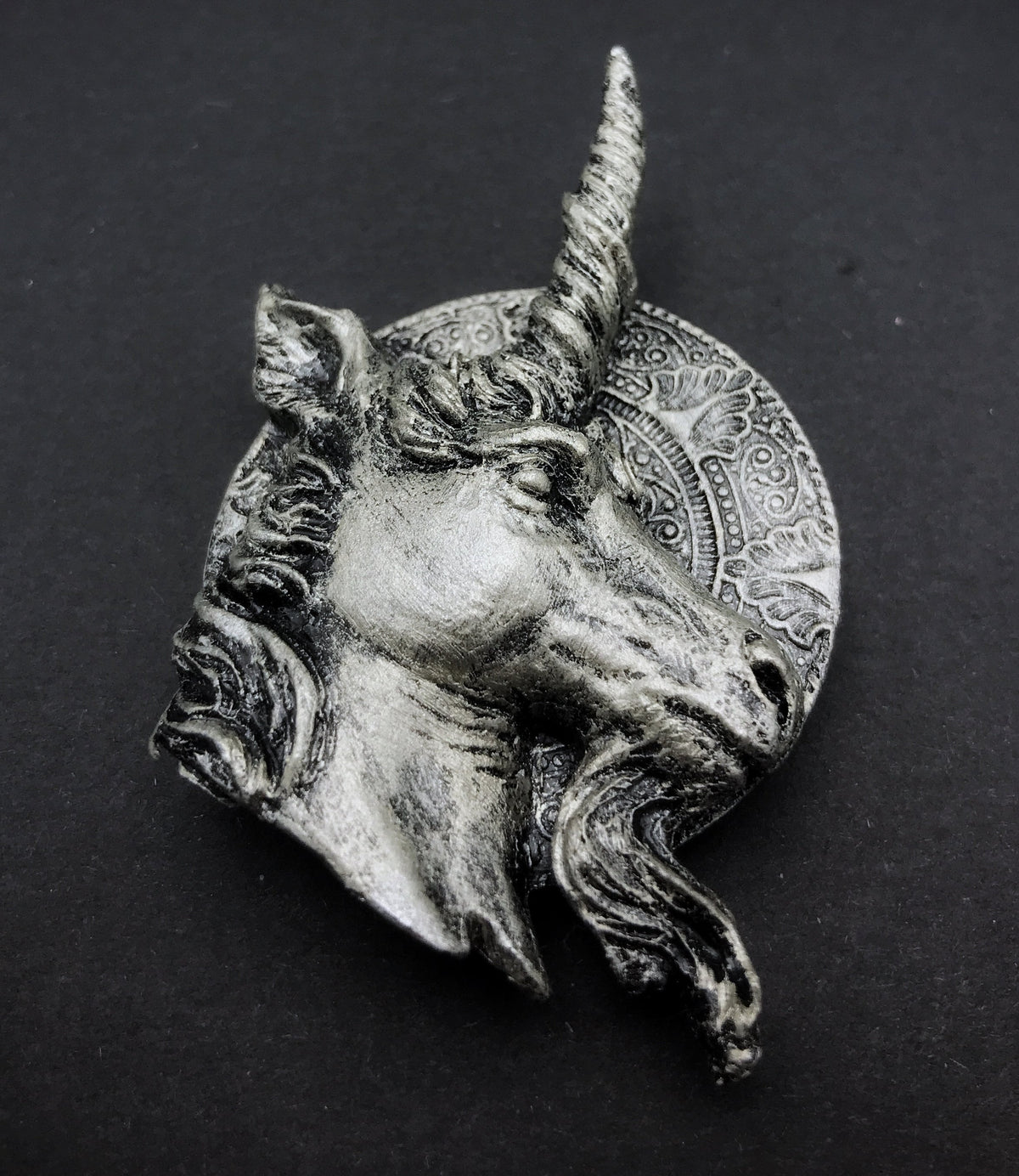 Unicorn Magnet, Hand Painted Resin Sculpture | Mythic Fantasy Decor