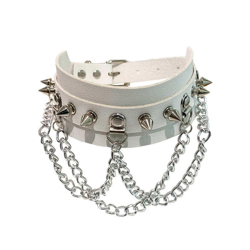 Soulchain Leather Collar - Shadow Threadz Crypt