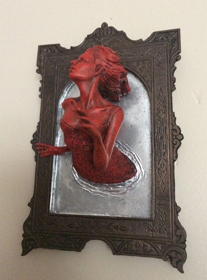 Ghost in the Mirror Bloody Mary Wall Plaque