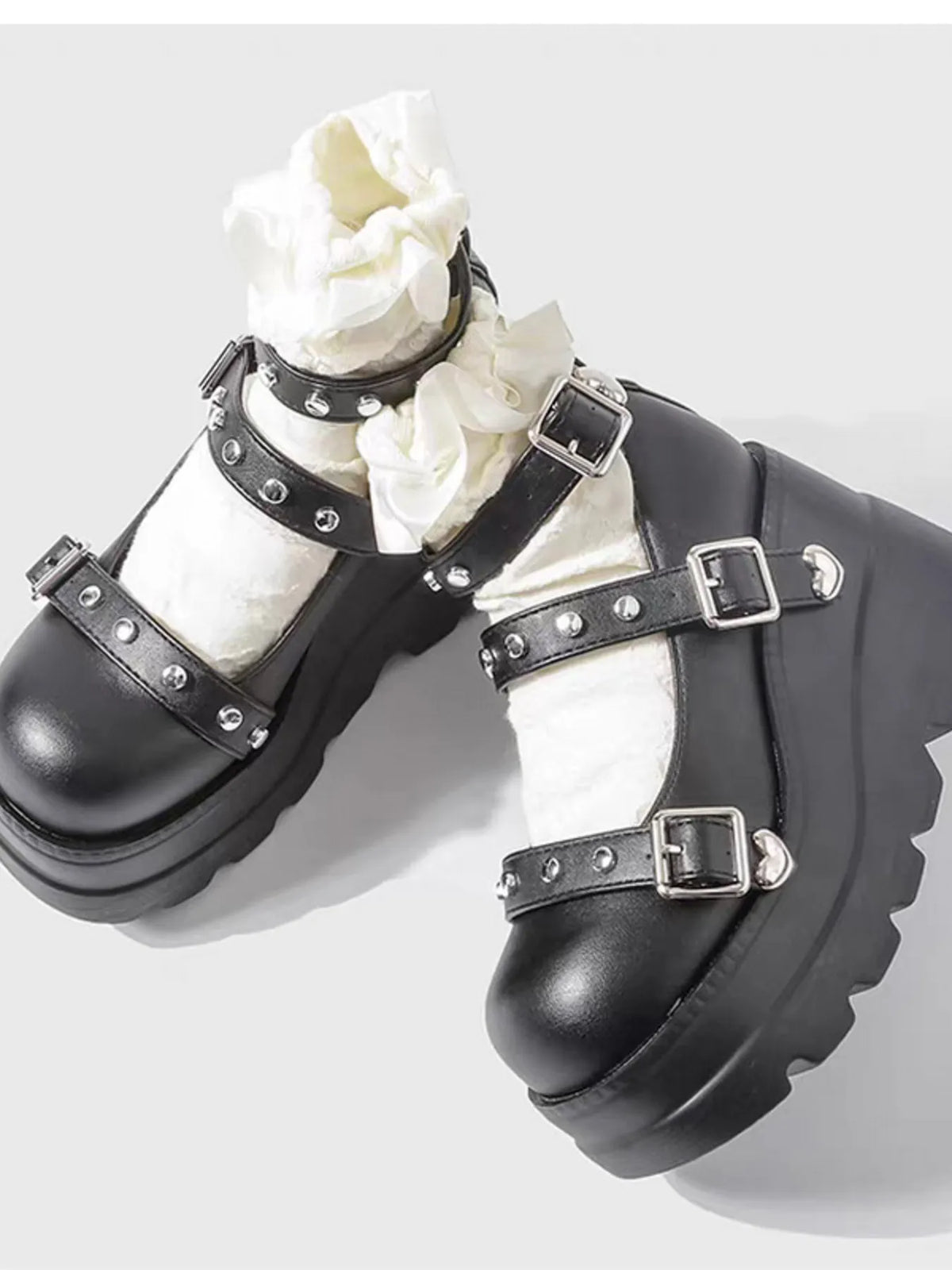 Triple Threat Platform Mary Janes