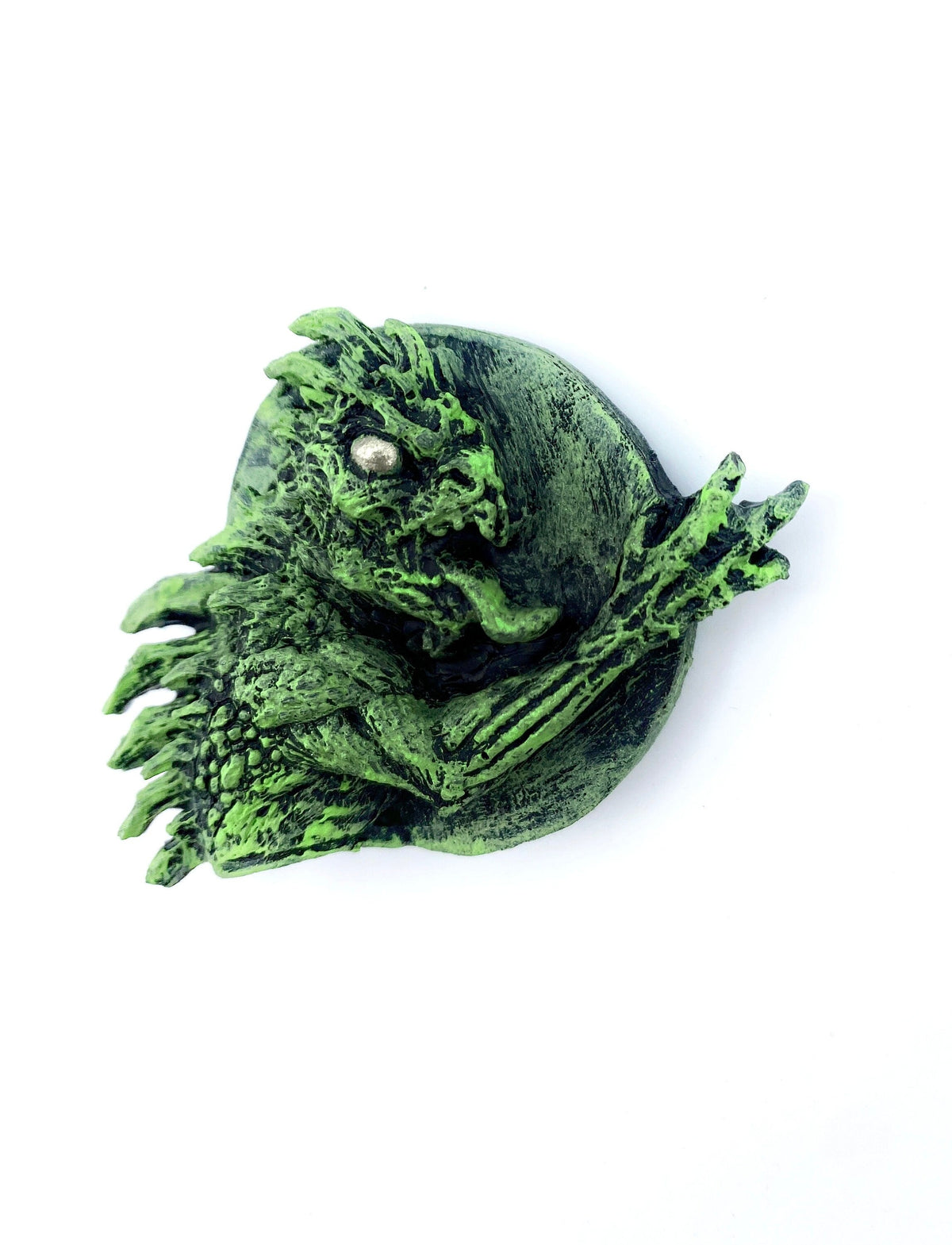 Chupacabra Magnet, Hand Painted Resin Sculpture | Cryptid Decor