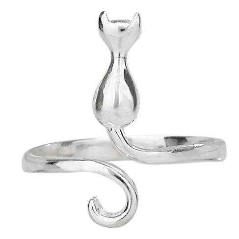 Feline Persuasion Sterling Silver Ring: 6