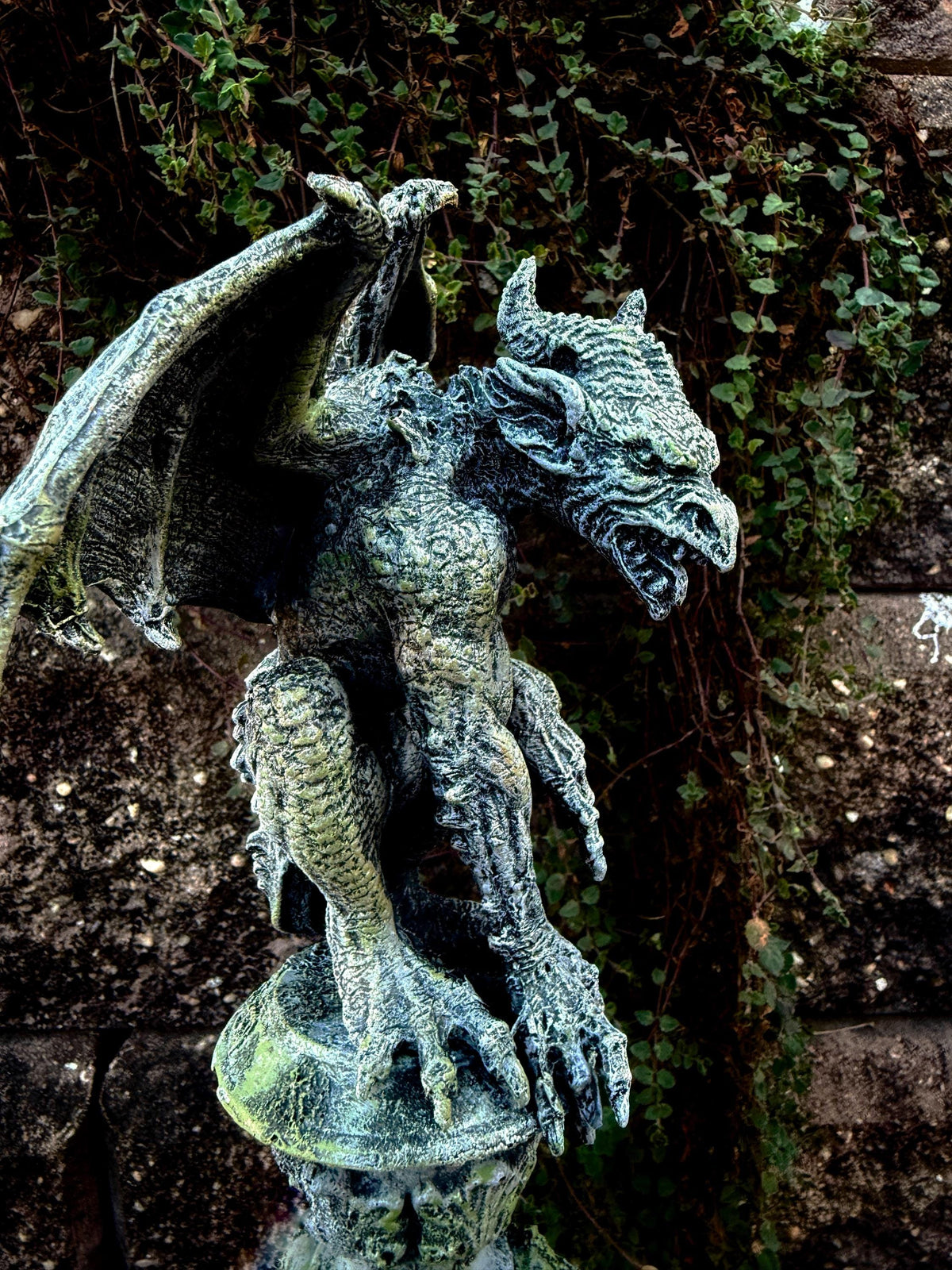 Gargoyle Statue, Hand Painted Resin | Legendary Medieval