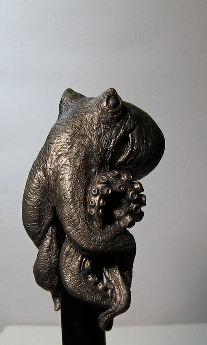 Kraken Cane, Hand Sculpted Octopus Walking Stick