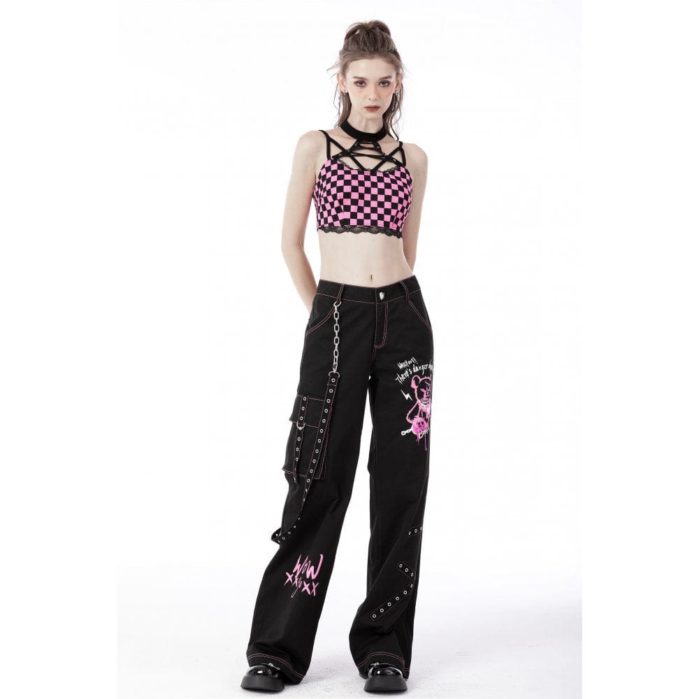 Poison Plaid Halterneck Bustier detail view 4